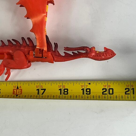 How To Train Your Dragon Red Hookfang Toy Sword Staff 21" DreamWorks Flame Wing - Picture 6 of 13